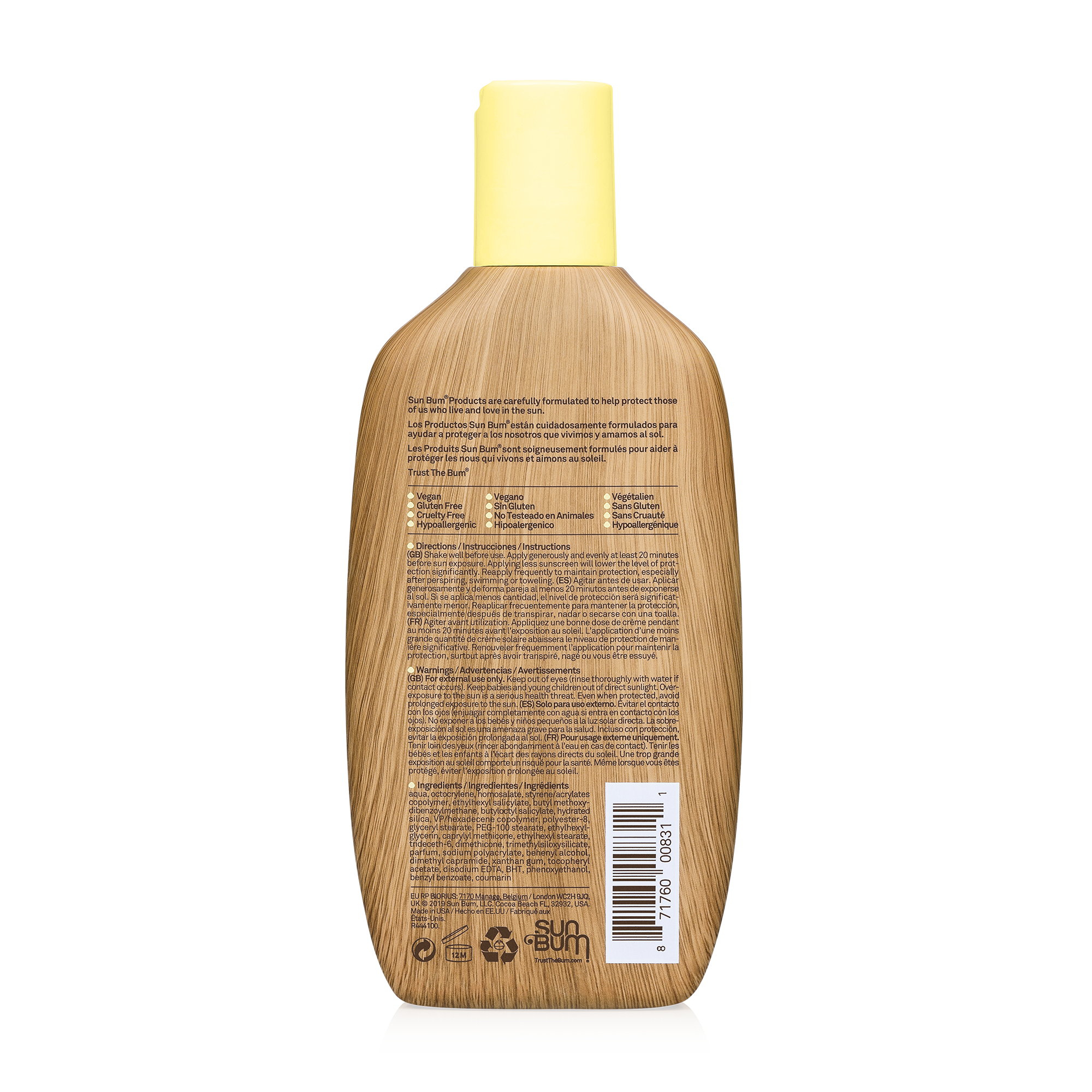 50 SPF קרם הגנה בבקבוק SUNBUM